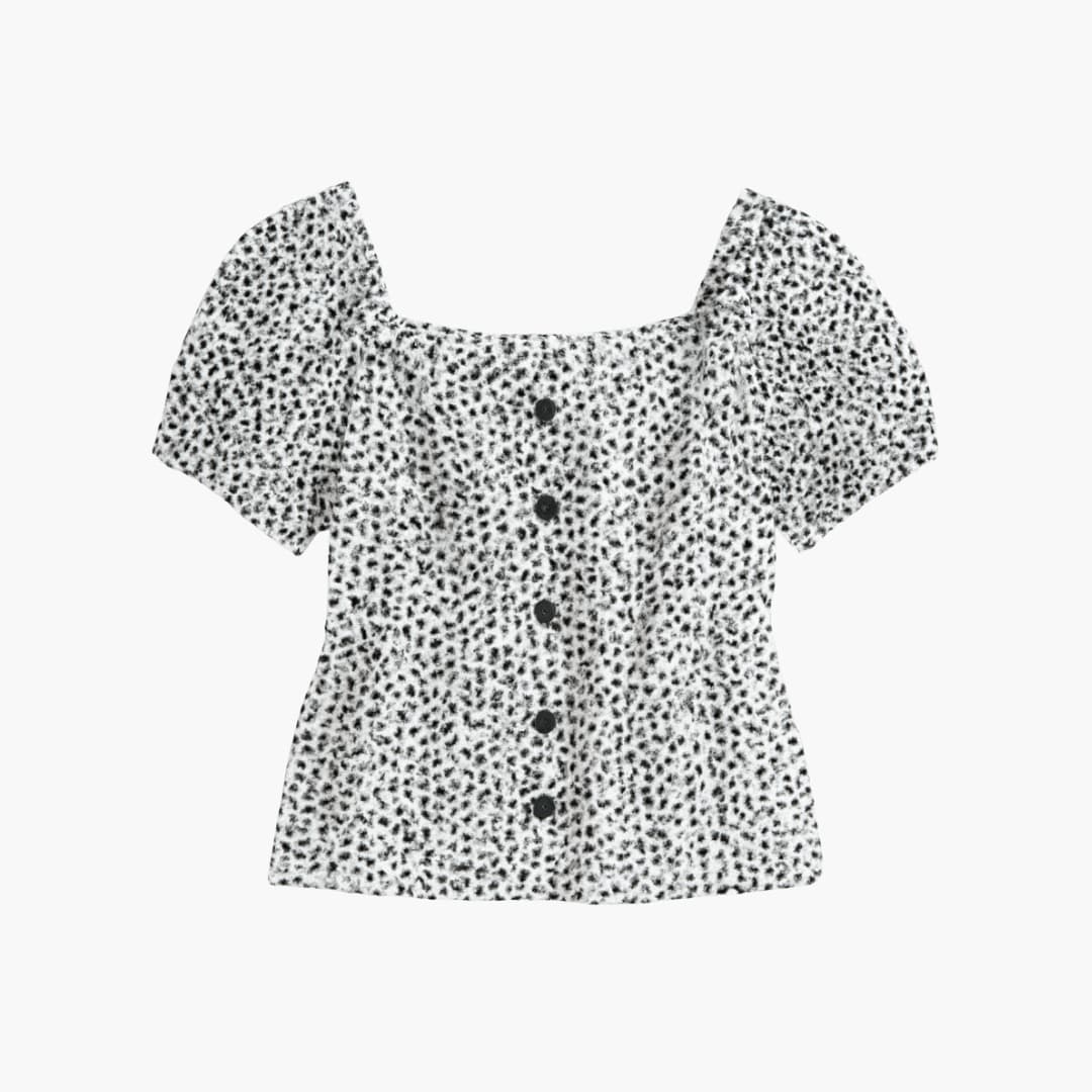 Kurzärmelige Bluse