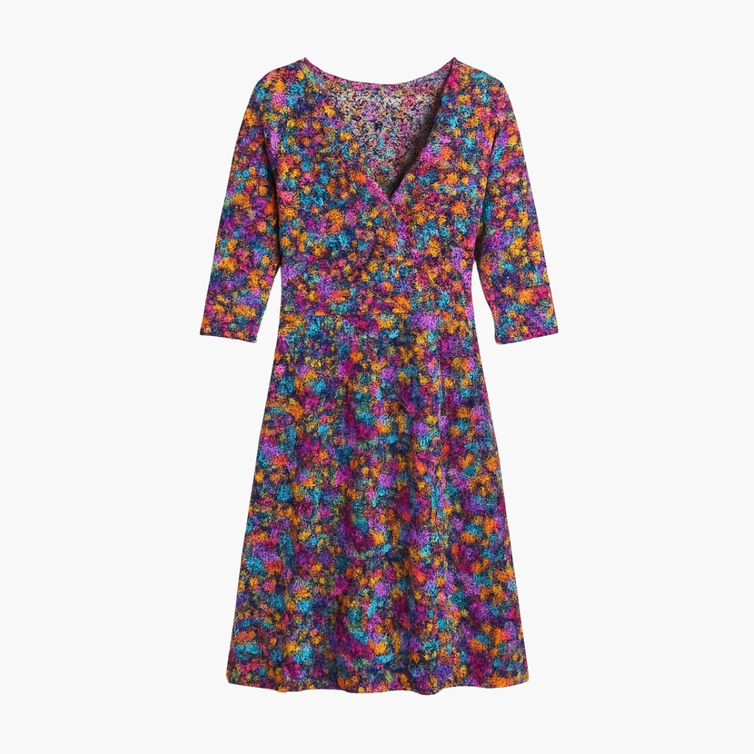 V-Ausschnitt Kleid