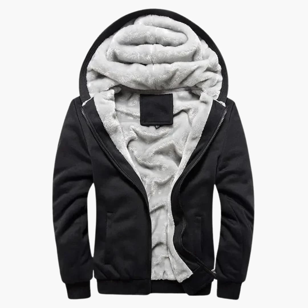 Herren jacke mit Kapuze und Reißverschluss