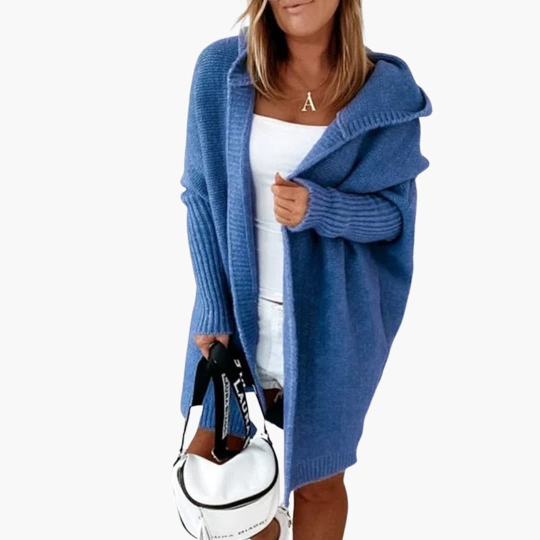 Strick Cardigan mit Kapuze für Damen