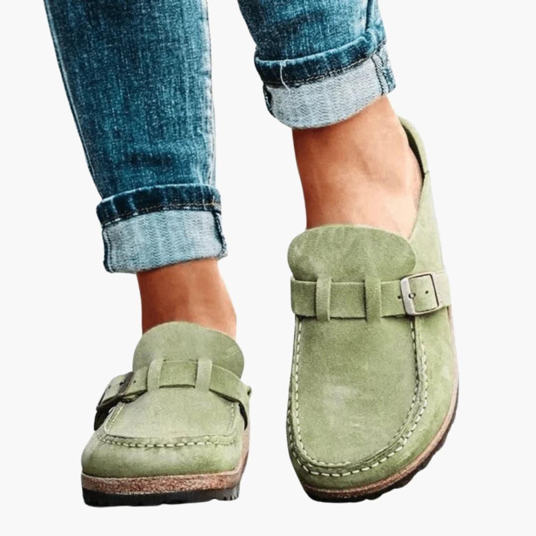 Modische Clog-Sandalen mit ganztägigem Komfort für Frauen - SchmiedeMode