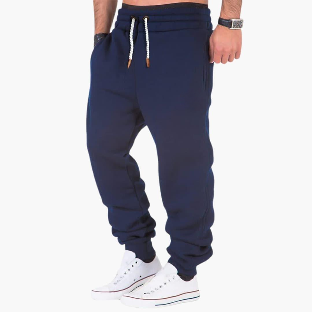 Jogginghose für Herren mit gerippten Bündchen und Gesäßtasche