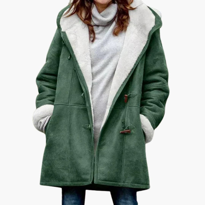 Damen jacke mit Kapuze und Knebelverschluss
