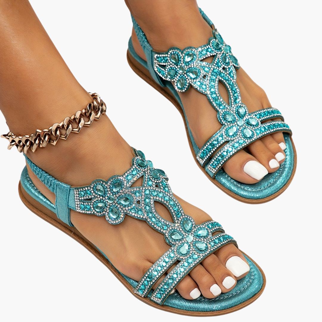 Damen Boho Sandalen mit verstellbarem Sitz und flexiblem Design