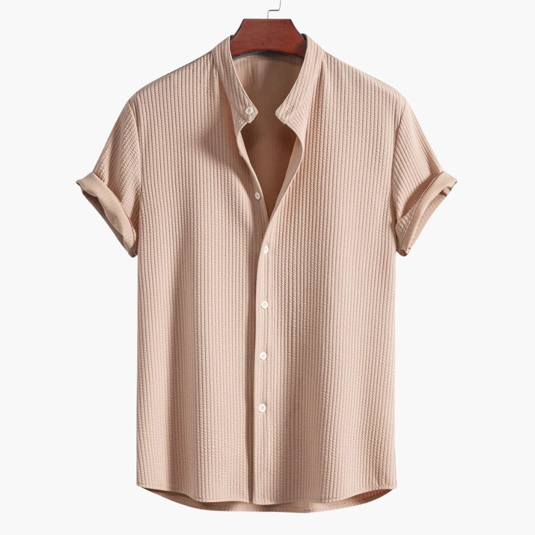 Hemd mit Stehkragen für Herren - Slim Fit, Elegant & Modern