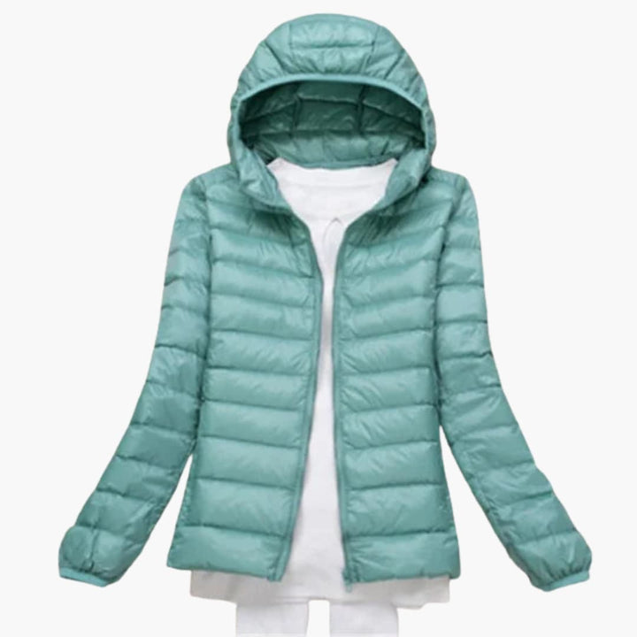 Ultraleichte Daunenjacke mit Kapuze für Damen