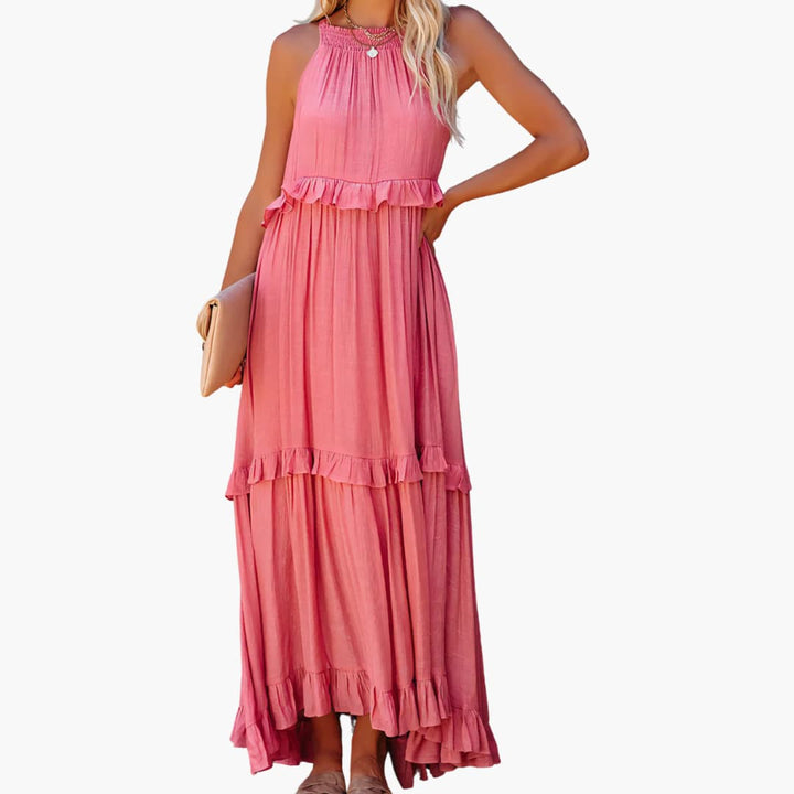Maxikleid Stufen - Rüschenkleid für Damen, elegant & luftig