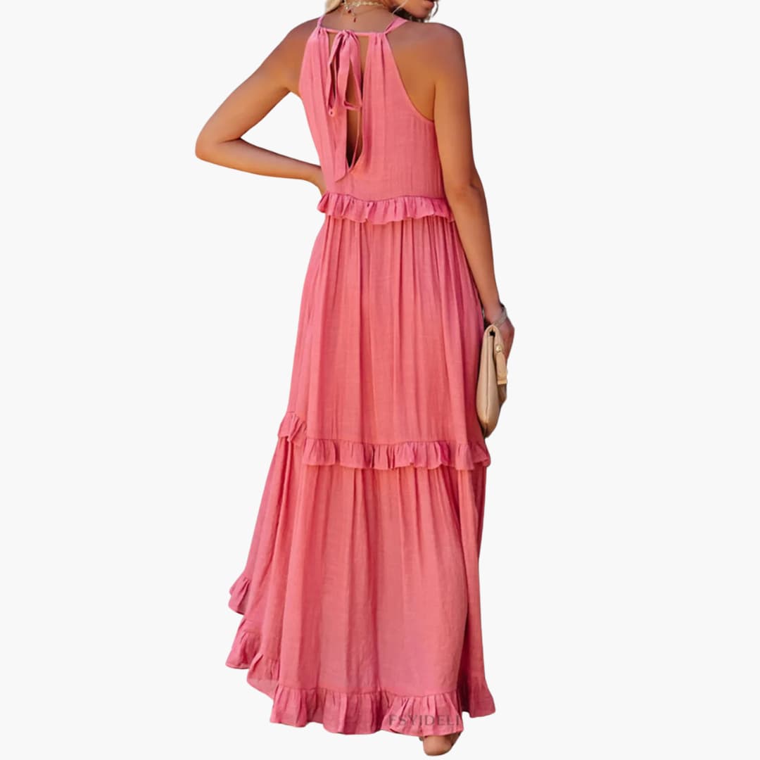 Maxikleid Stufen - Rüschenkleid für Damen, elegant & luftig