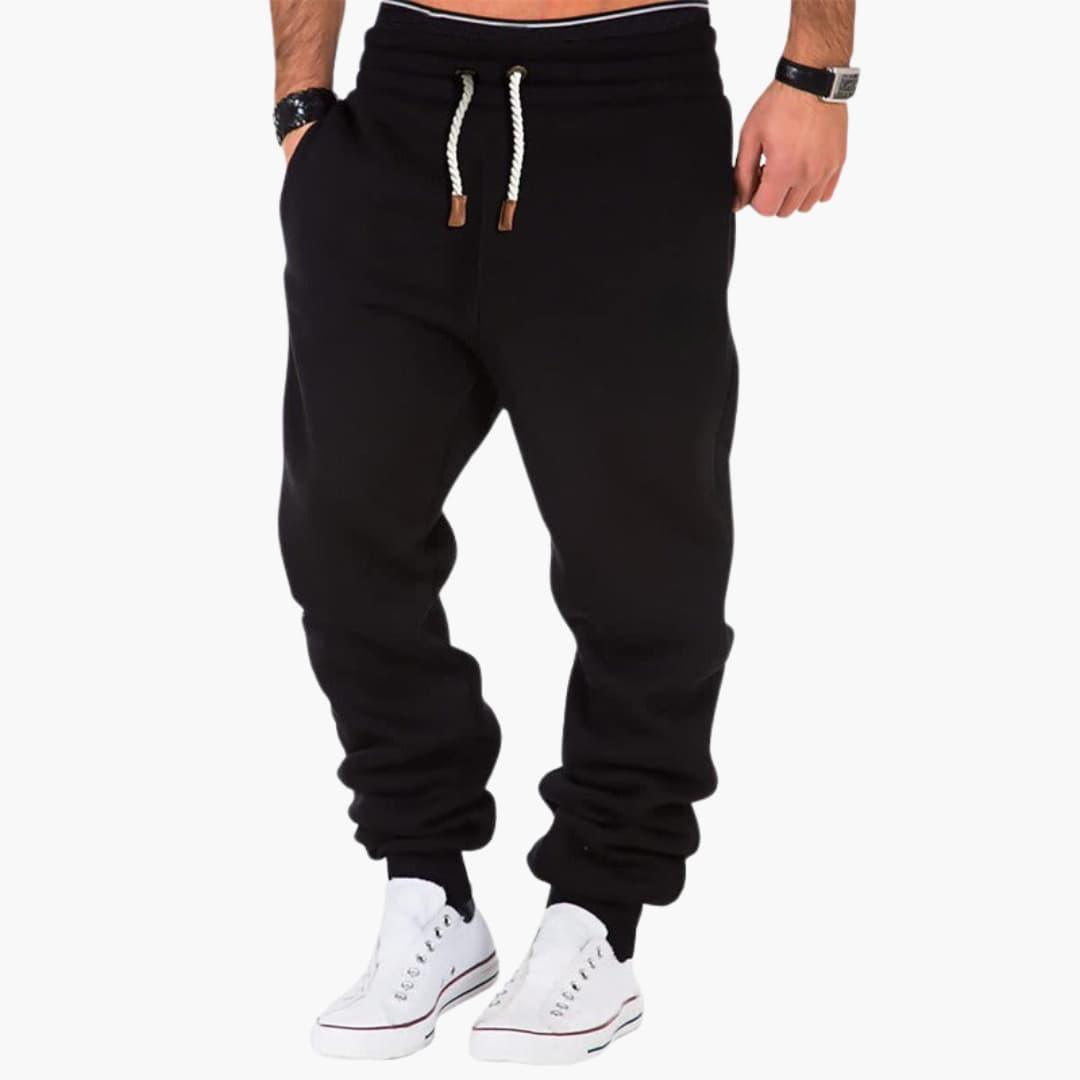 Jogginghose für Herren mit gerippten Bündchen und Gesäßtasche