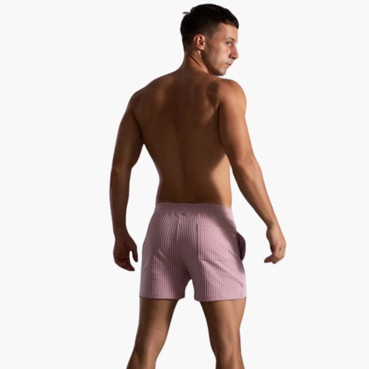 Gestreifte Shorts mit Kordelzug - für Herren im Sommerstil