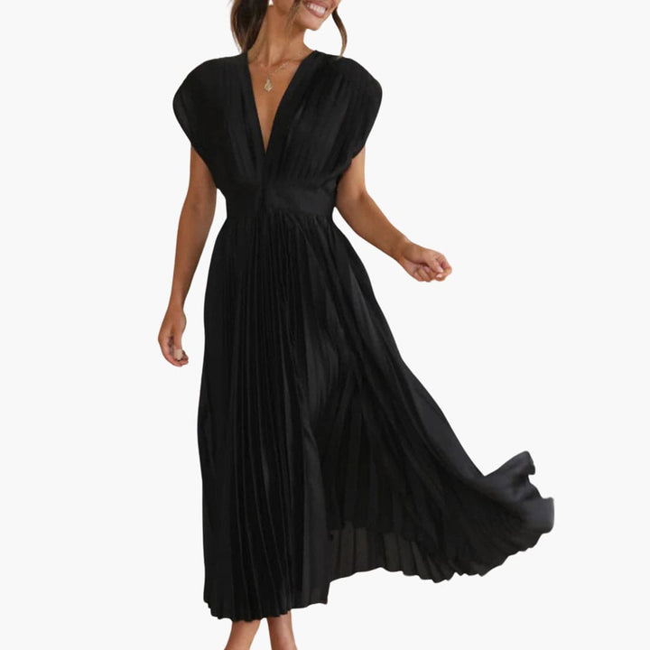 Elegantes Midikleid mit V-Ausschnitt - Damen Abendmode Farfetch
