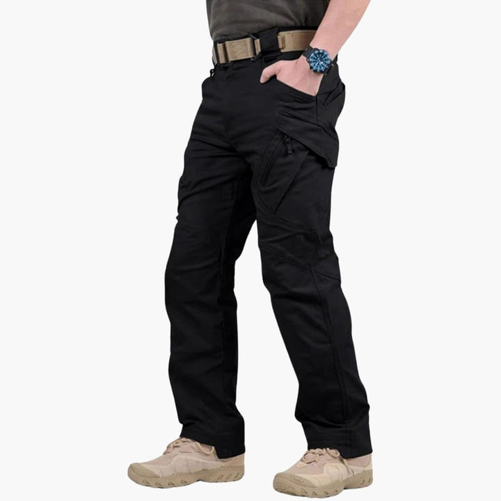 Herren-Cargohose mit Reißverschluss und mehreren Taschen
