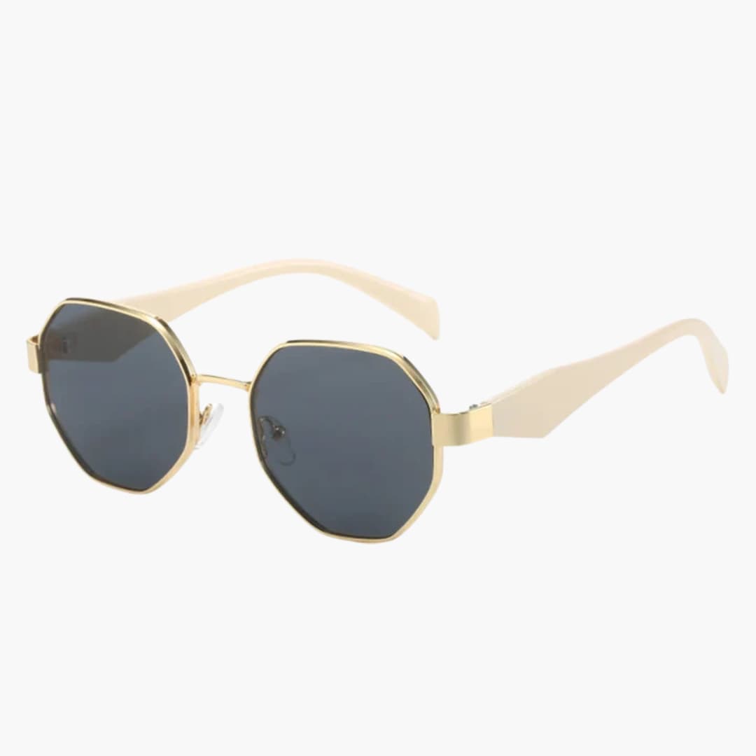 Damen Sonnenbrille mit runder Fassung und UV400 Schutz