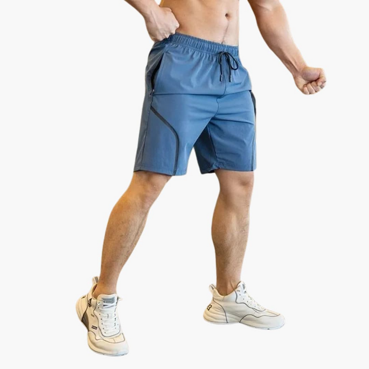 Herren-Shorts für Sport mit Kordelzug und Feuchtigkeitstransport