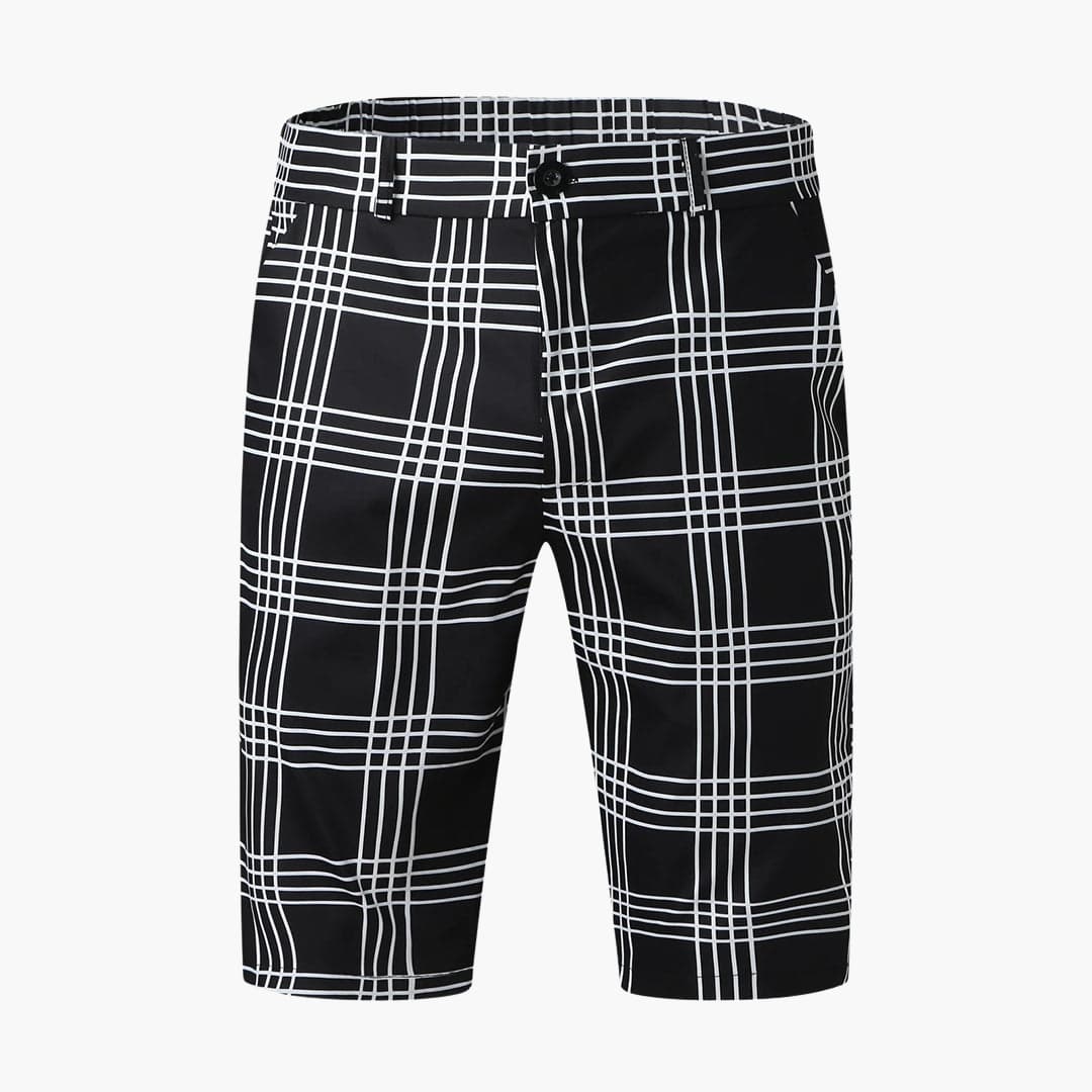 Herren Shorts mit Karomuster und Seitentaschen für Sommer