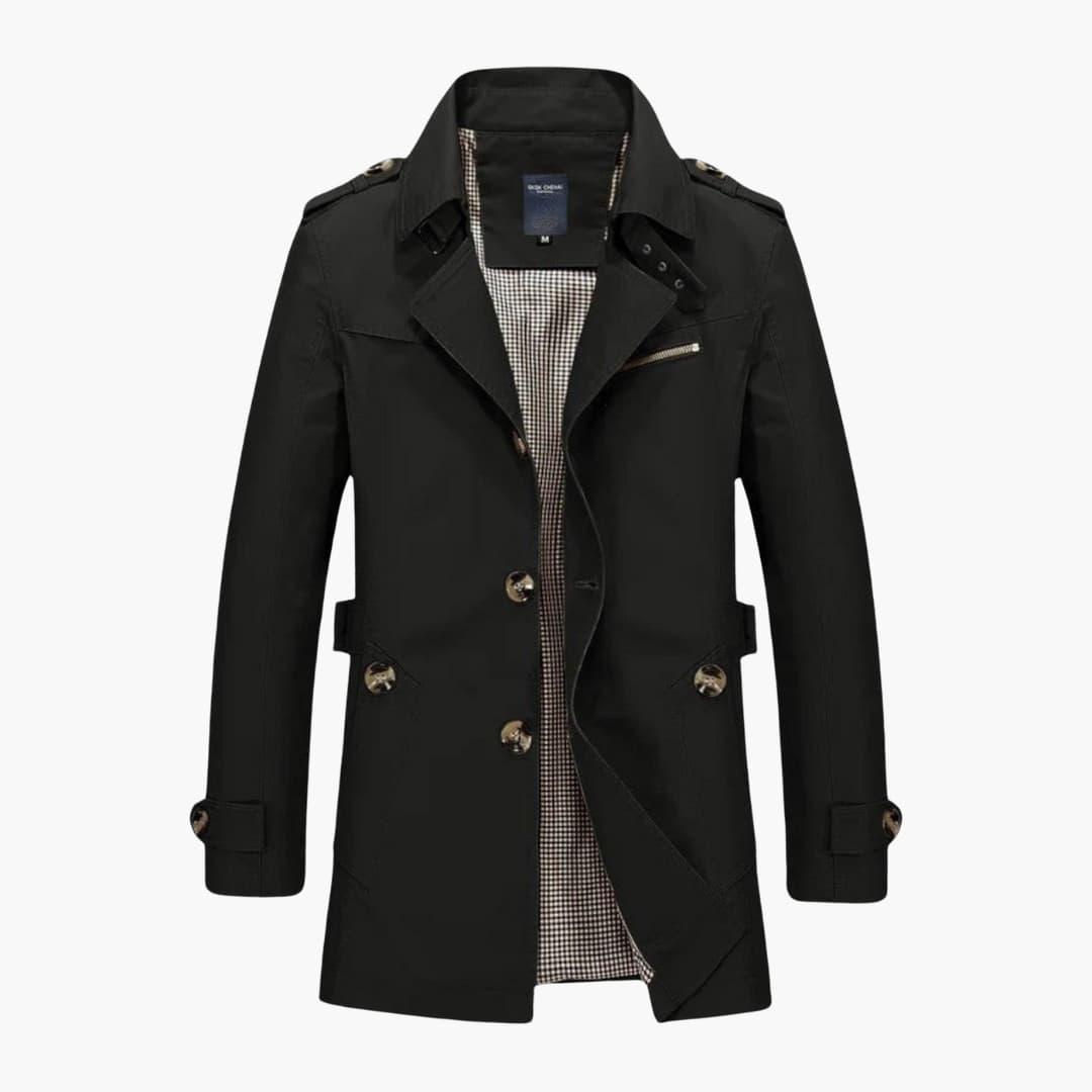 Eleganter Mantel aus Wollmischung für Männer - SchmiedeMode