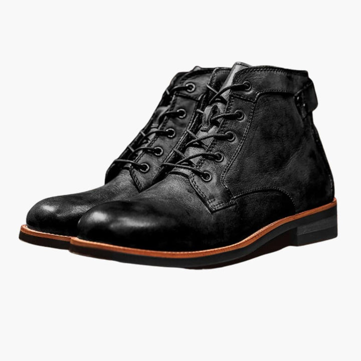 Herren Schnürstiefel mit strukturierter Oberfläche