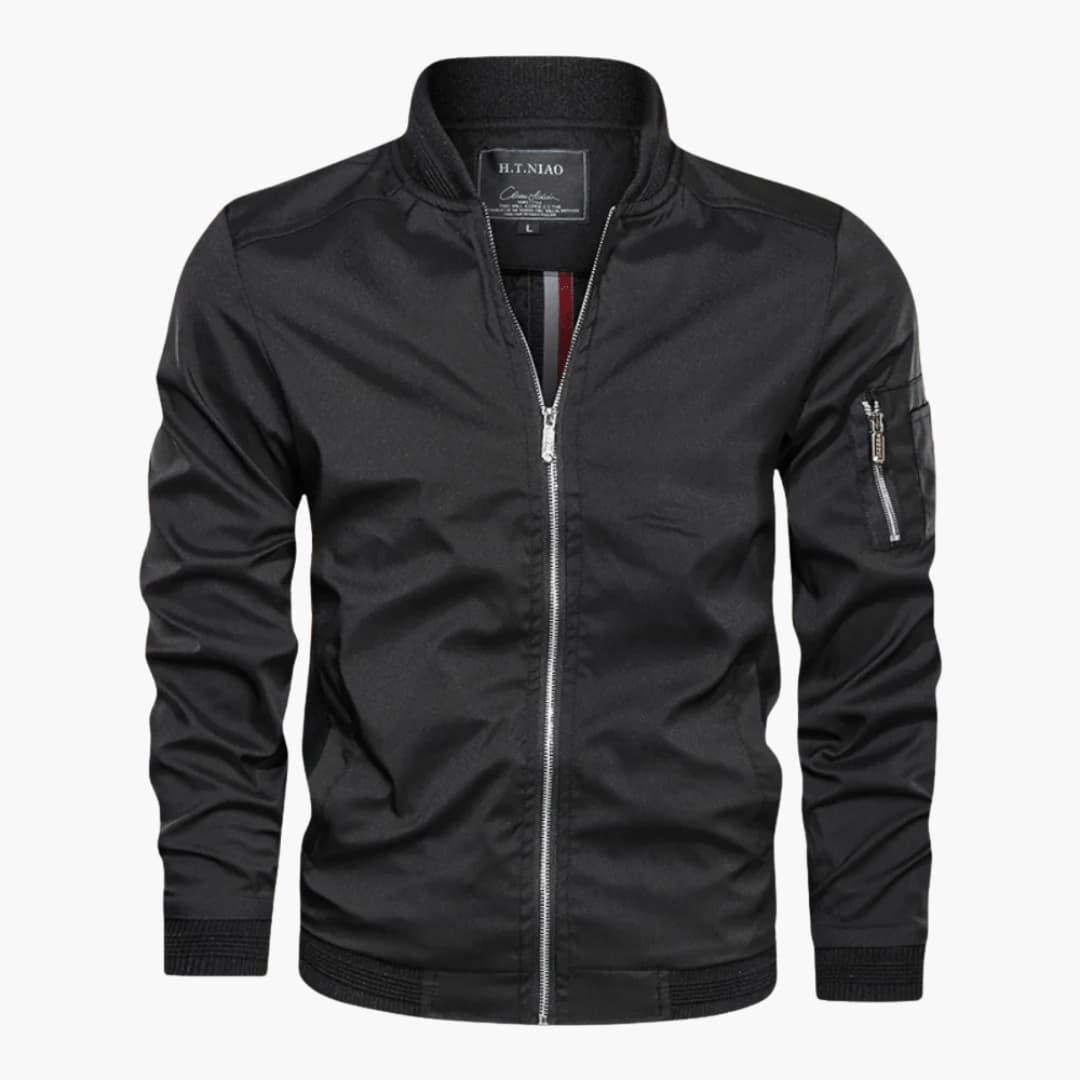 Herren jacke mit Frontreißverschluss und Ärmeltasche