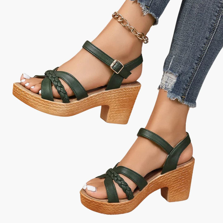 Sandalen Damen - Orthopädische Keilsandalen mit Fußbett