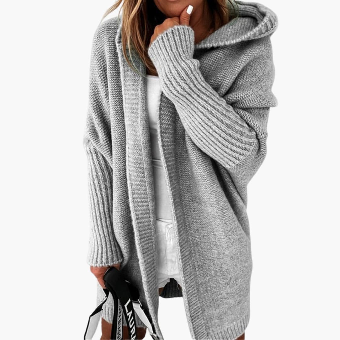 Strick Cardigan mit Kapuze für Damen