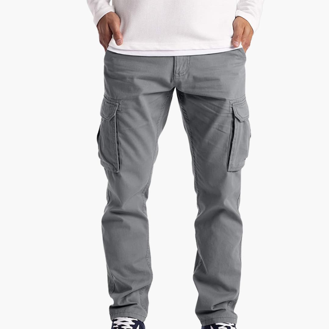 Herren Sommer Cargohose mit Taschen und verstellbarem Bund