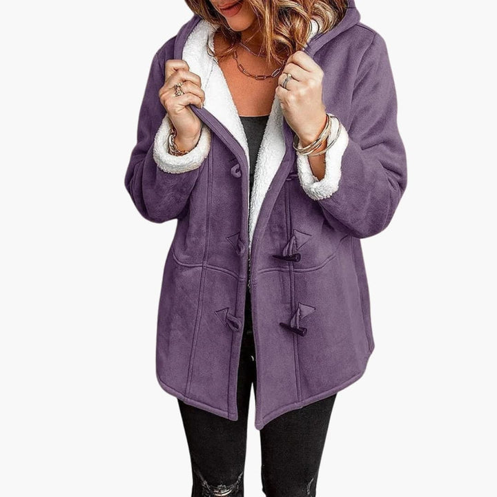 Damen jacke mit Kapuze und Knebelverschluss