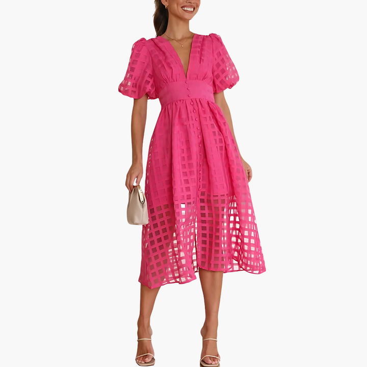 Elegantes Midikleid für Damen - Sommerliches Chic-Kleid