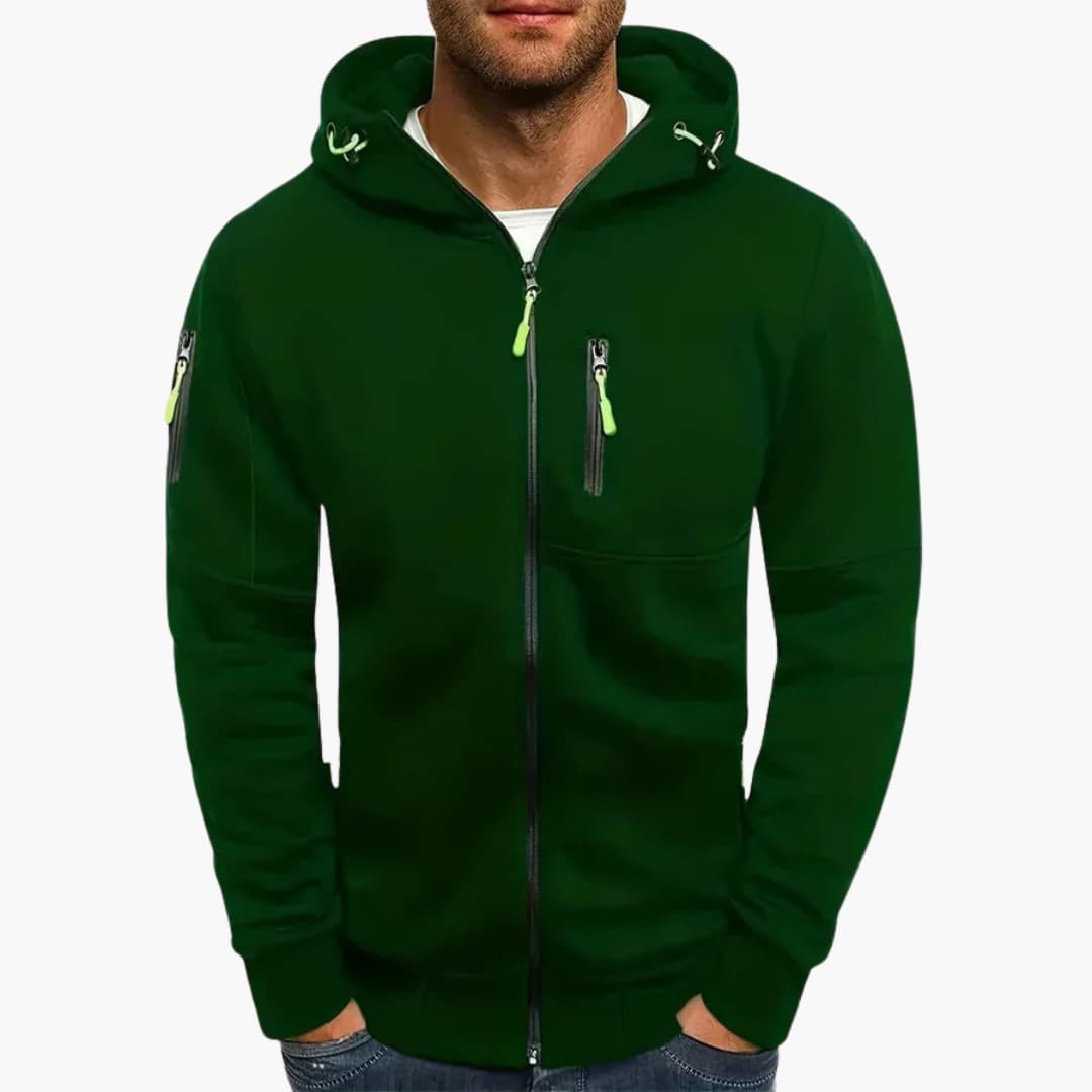 Kapuzenjacke mit Reißverschluss für Herren