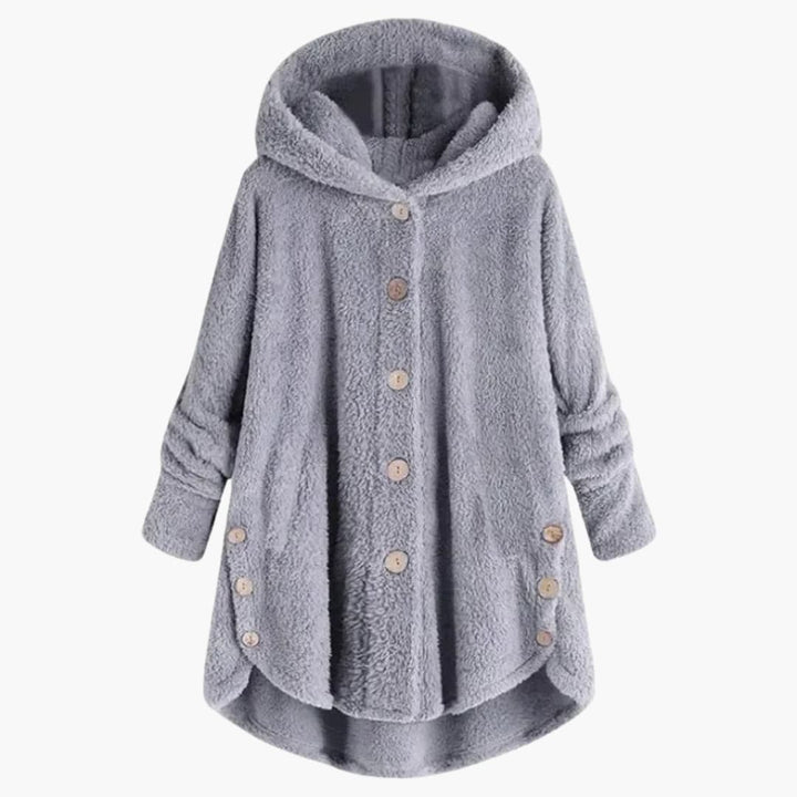Damen jacke mit Kapuze und Knopfverschluss