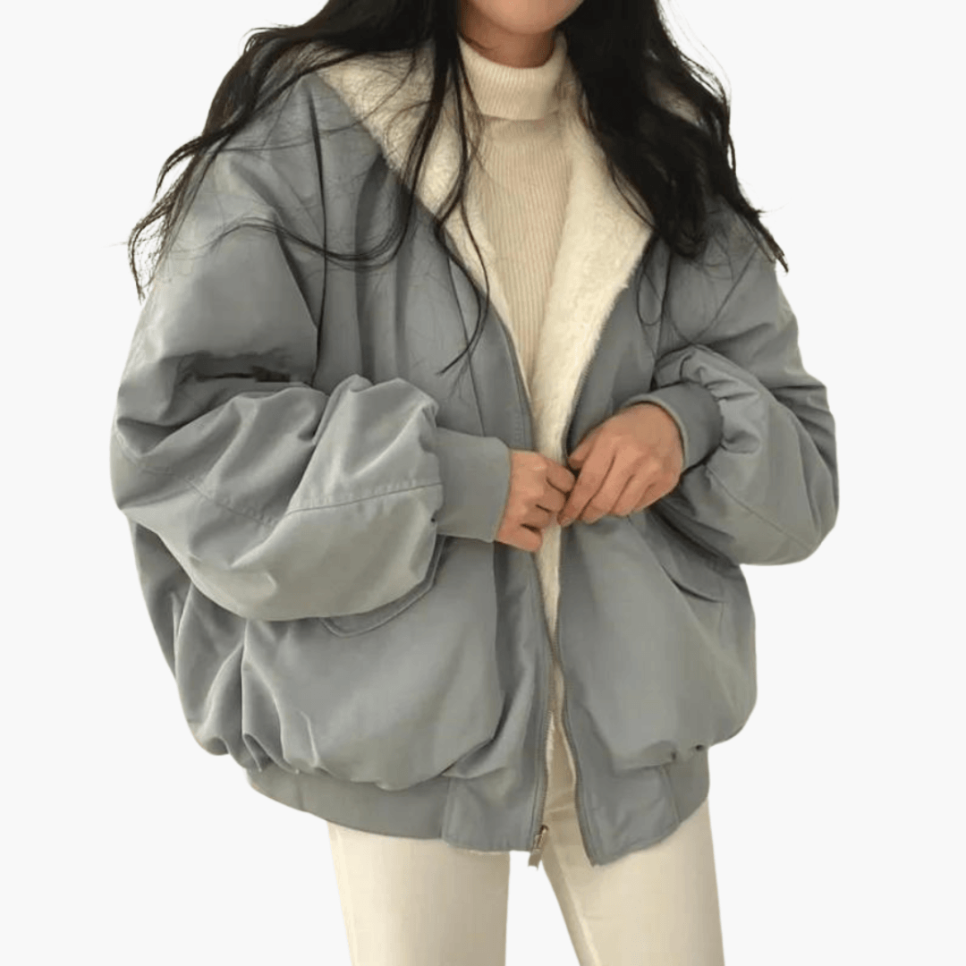 Stylischer Wintermantel mit Kapuze für Frauen - SchmiedeMode