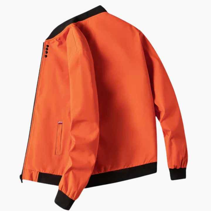 Herrenjacke mit Rippkragen und Taillentaschen