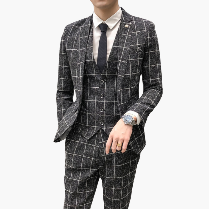 Eleganter Anzug - Herren 3-teilig für Hochzeit & Events