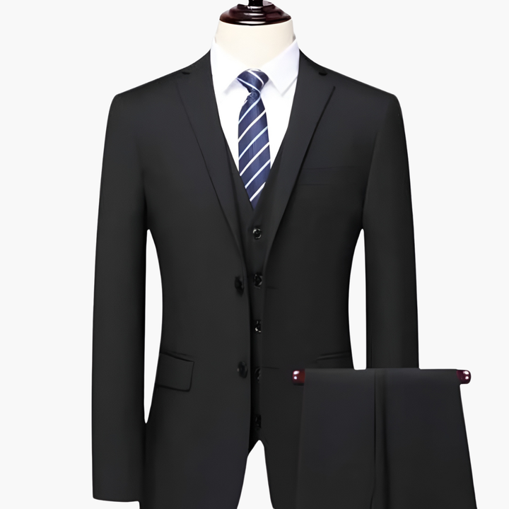 Dreiteiliger Herrenanzug mit Jacke, Weste und Hose