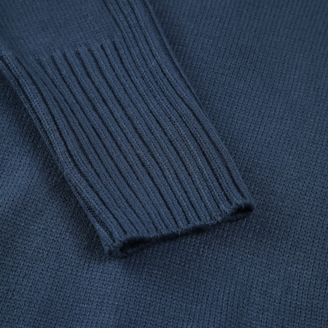 Damen pullover mit Rollkragen und Rippstruktur