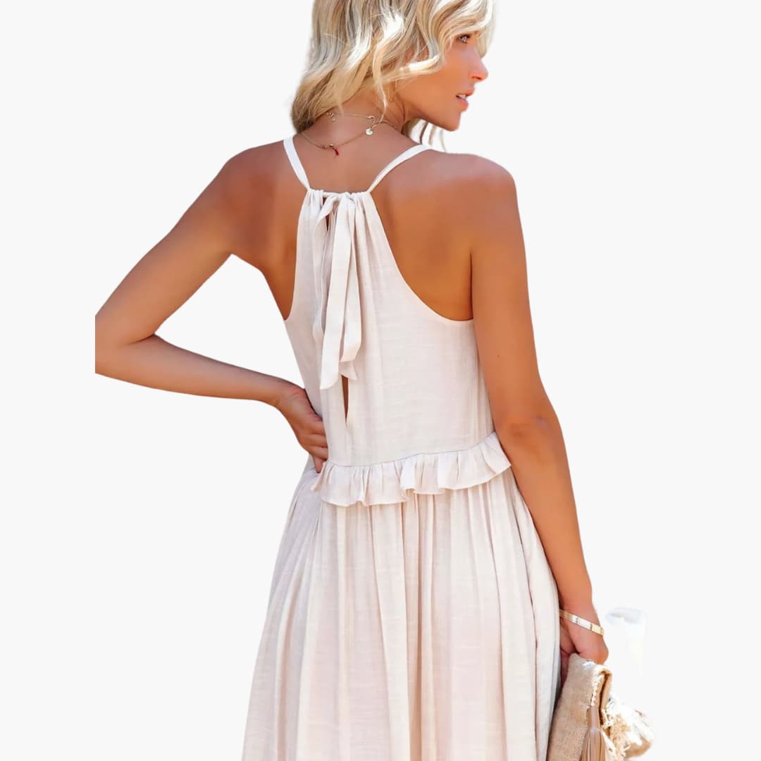 Maxikleid Stufen - Rüschenkleid für Damen, elegant & luftig