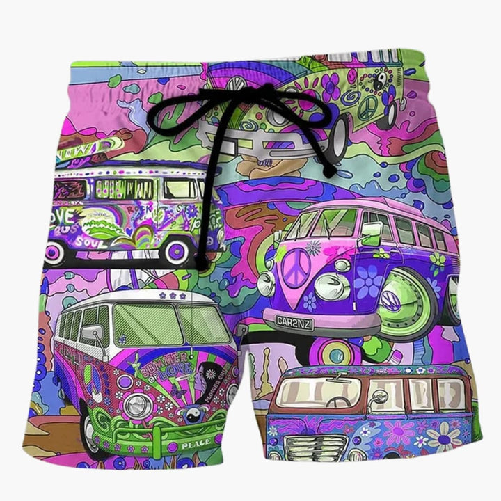 Bunte bedruckte Boardshorts für Männer - Sommerliche Strandmode