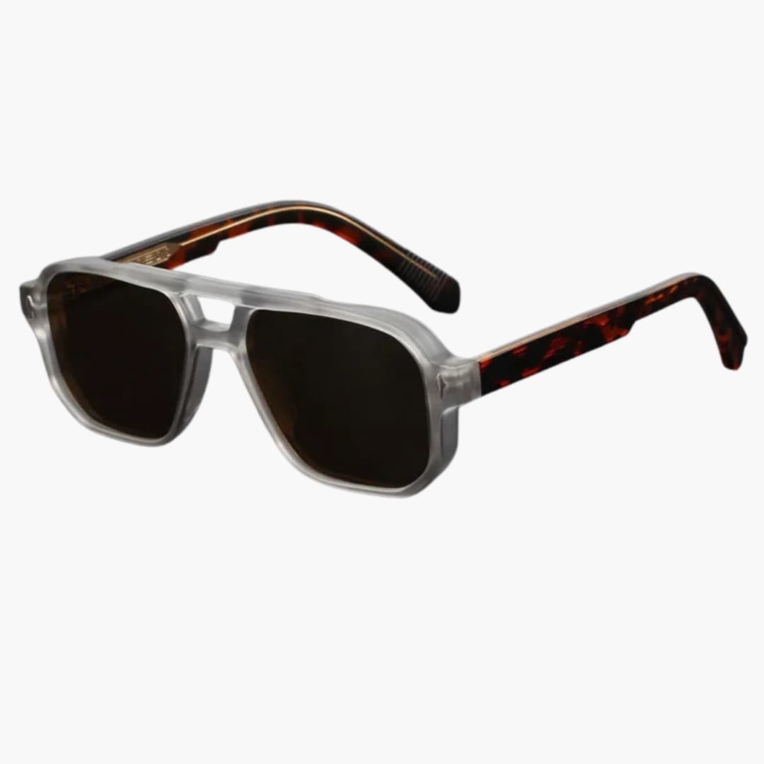 Damen Sonnenbrille mit Pilotenform und Antiblau-Lichtgläsern