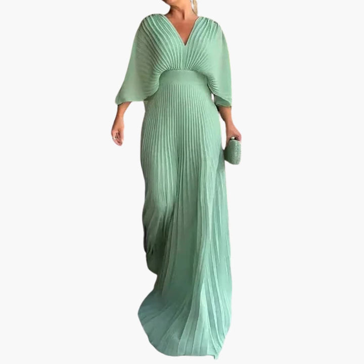 Elegantes Kleid – Damen Hochzeitsgastkleid in Maxilänge