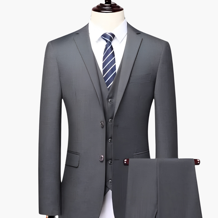 Dreiteiliger Herrenanzug mit Jacke, Weste und Hose