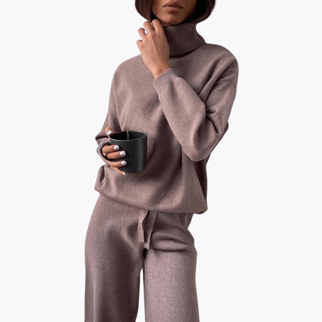 Luxuriöses Rollkragen-Set für Damen - SchmiedeMode