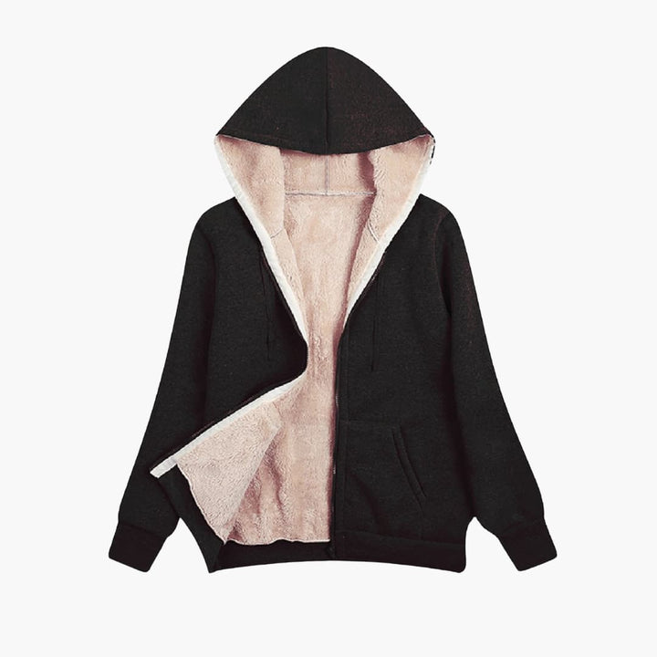 Damen jacke mit Kapuze und Reißverschluss