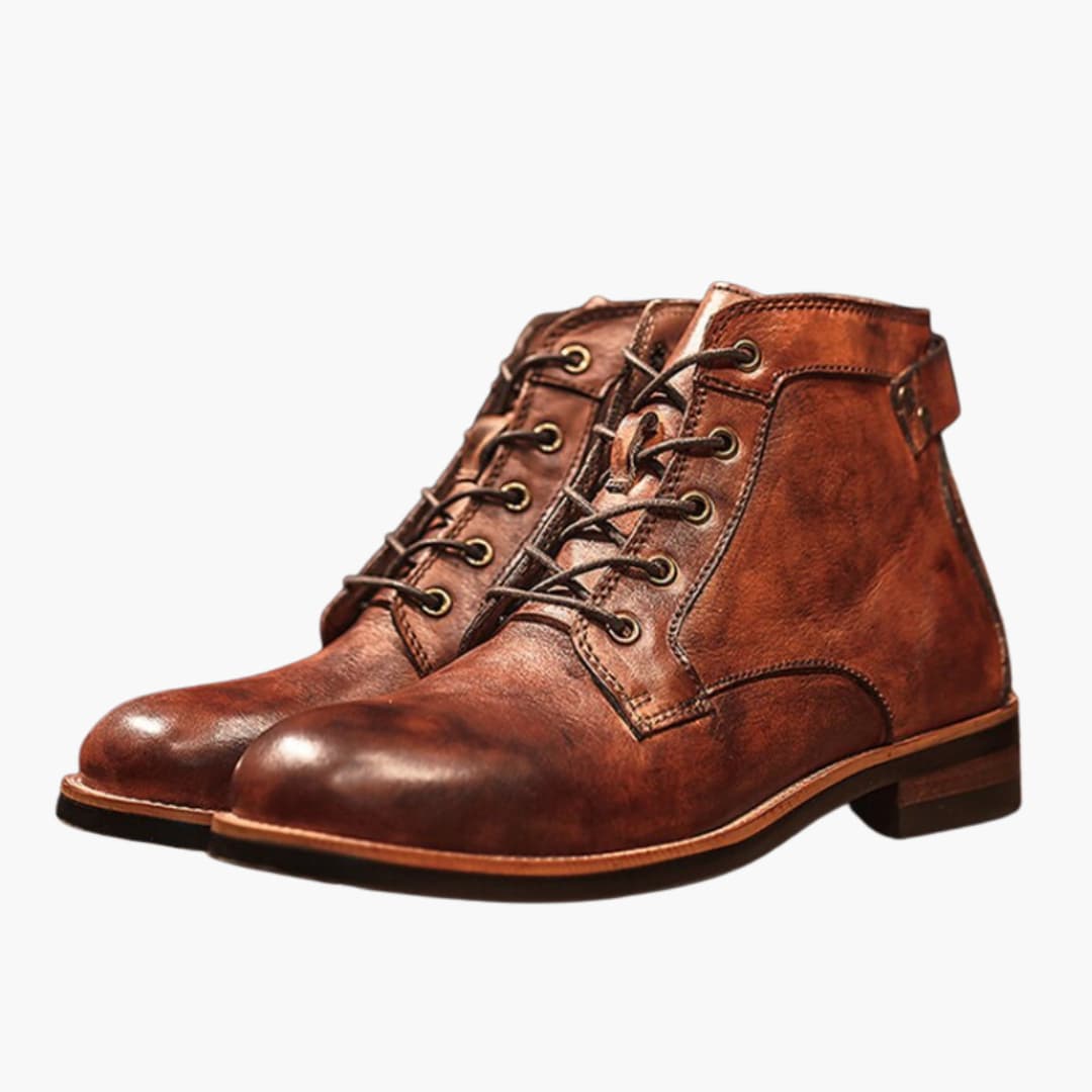 Herren Schnürstiefel mit strukturierter Oberfläche