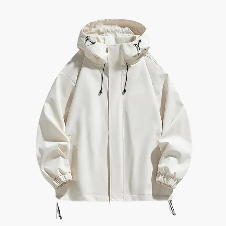 Herren Kapuzenjacke mit Reißverschluss und elastischem Saum