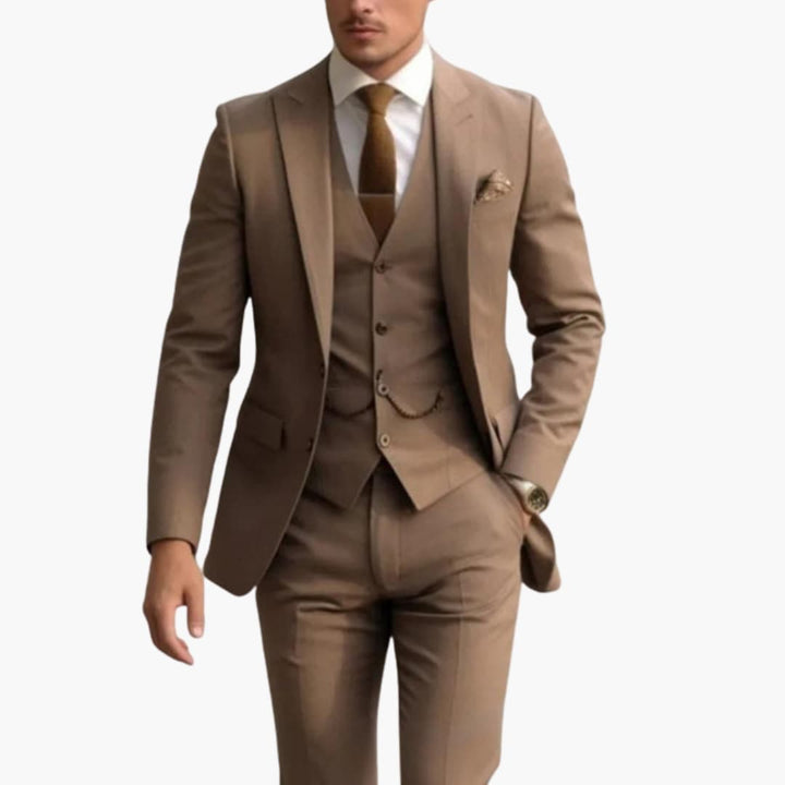 Herren Dreiteiliger Anzug mit Sakko Weste und Hose