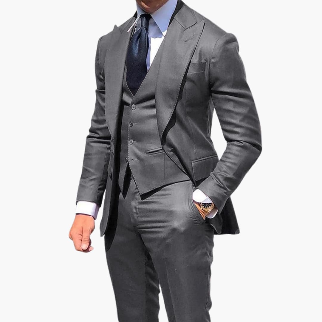 Herren Anzug dreiteilig mit Weste Jacke und Hose