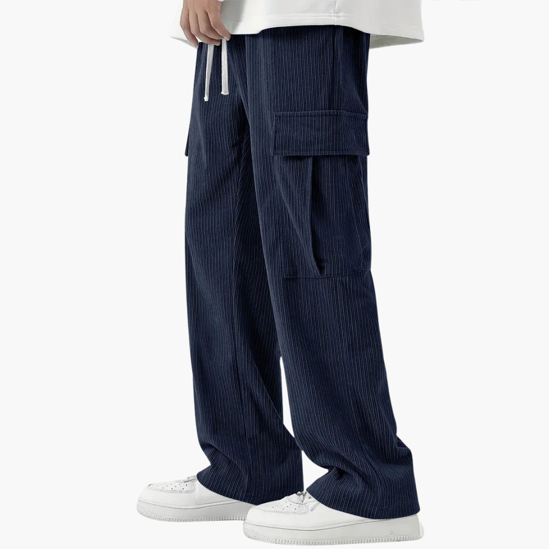 Herren Cordhose mit elastischem Bund und Seitentaschen