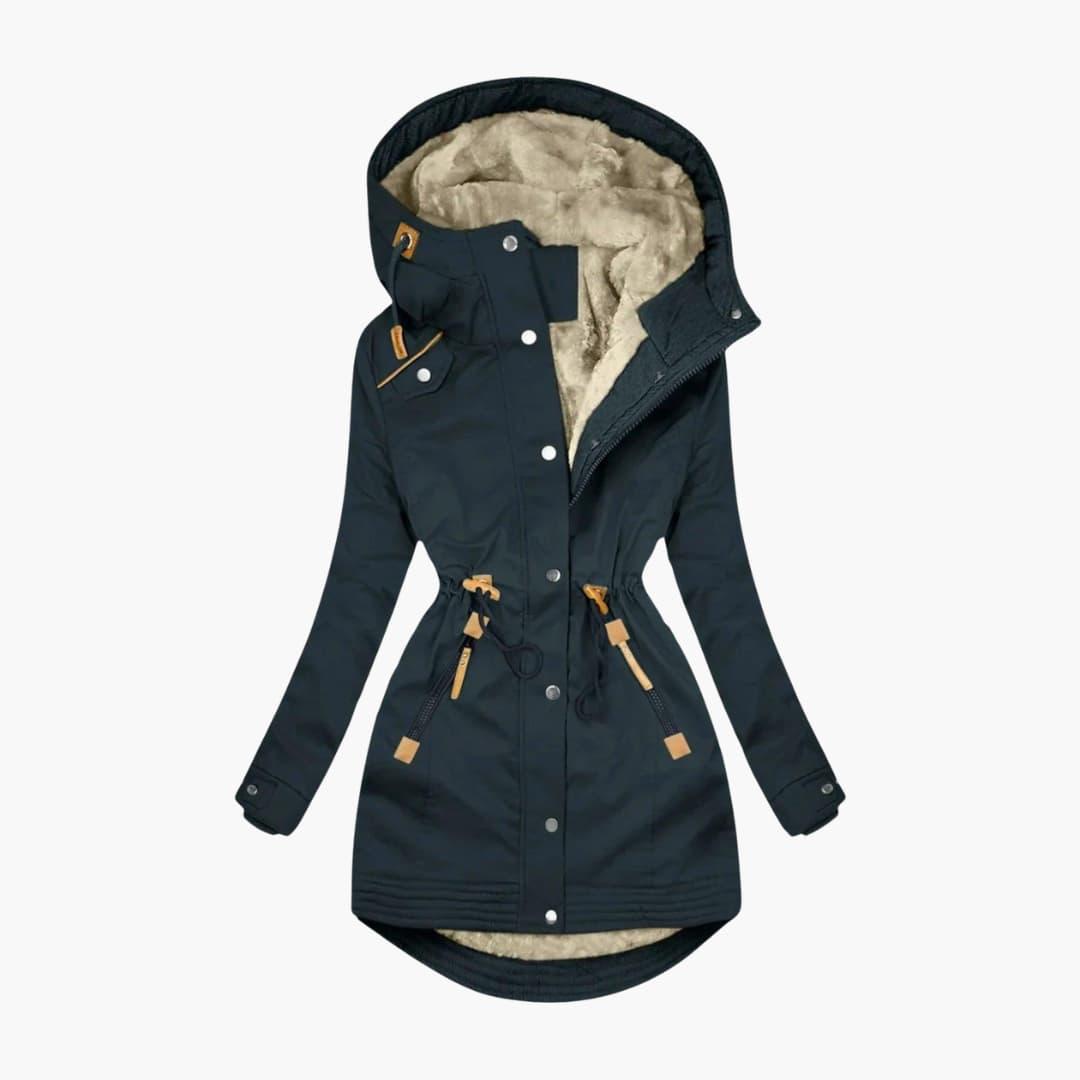 Gemütliche, wasserdichte Parkajacke für Damen - SchmiedeMode