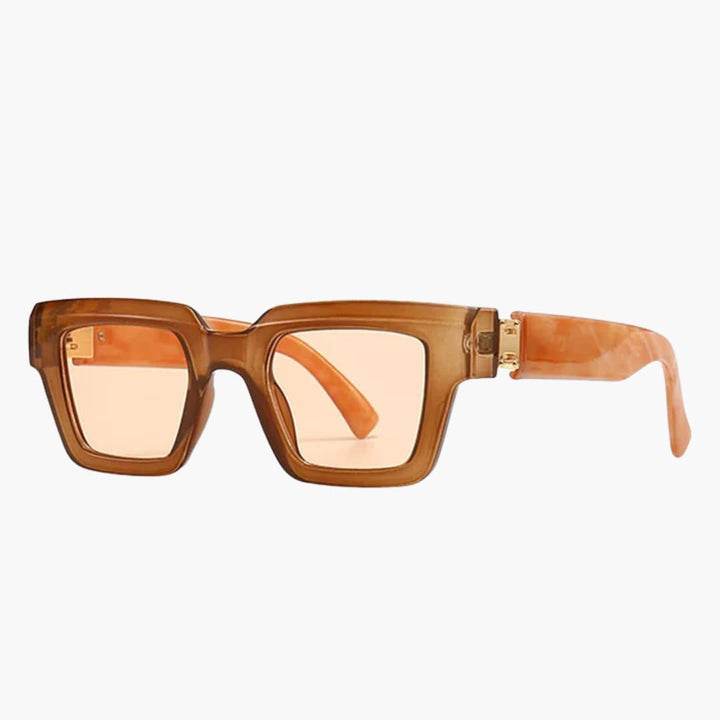 Damen Sonnenbrille mit eckigem Rahmen und UV400 Schutz