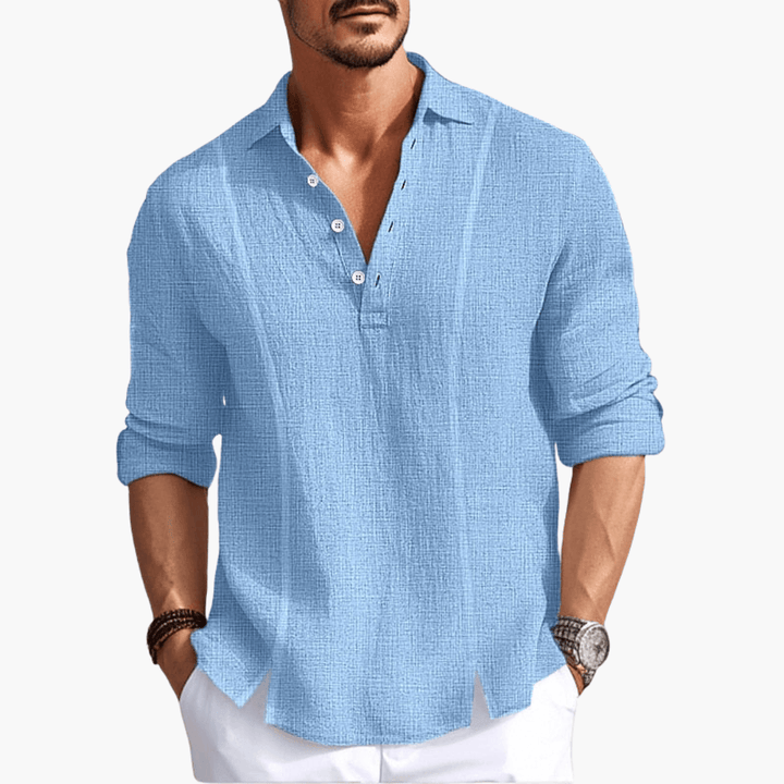 Bequemes Button-Up-Hemd für Männer - SchmiedeMode