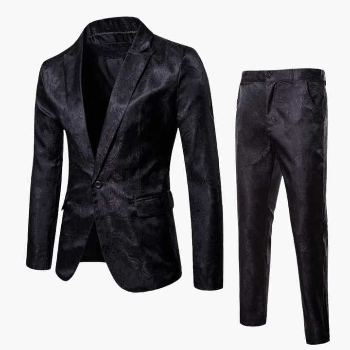 Herren Anzug mit Jacquard Muster für alle Jahreszeiten
